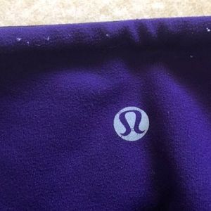 lululemon cropped reversible leggings purple black